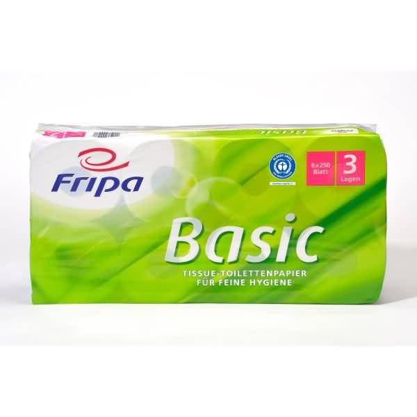 Toilettenpapier 1510820 3-lagig 250 Blatt weiß 8 Rollen-0