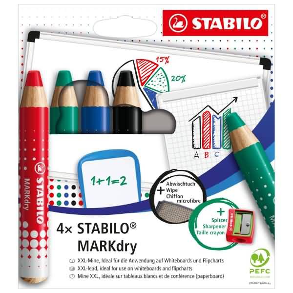 STABILO - Marker MARKdry 4er Etui 55500790