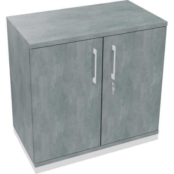 Flügeltürenschrank 2OH B800xT442xH781 ws/Beton 820113783
