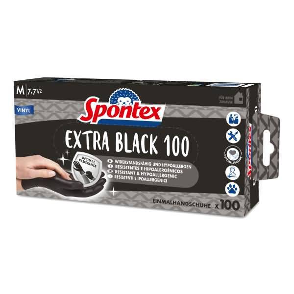 Handschuh Extra Black 12933017 Gr. 7 schwarz 100 Stück-0