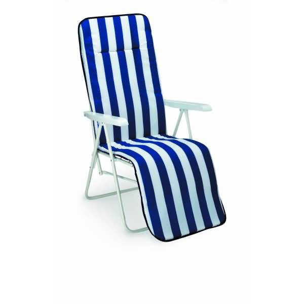 Relaxliege Chiemsee 34306802 weiß//blau