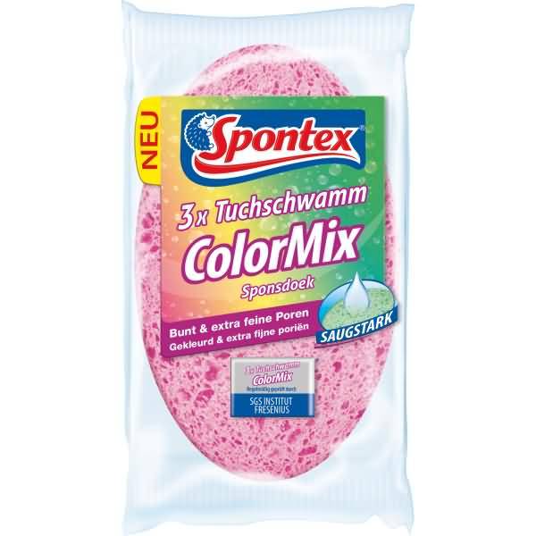 Tuchschwamm ColorMix 19000022 sortiert 3 Stück-0