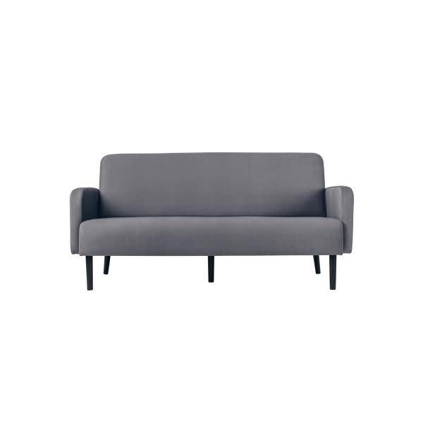 Sofa LISBOA LC3PT.01.14 3Sitzer Stoff schwarz/grau-0