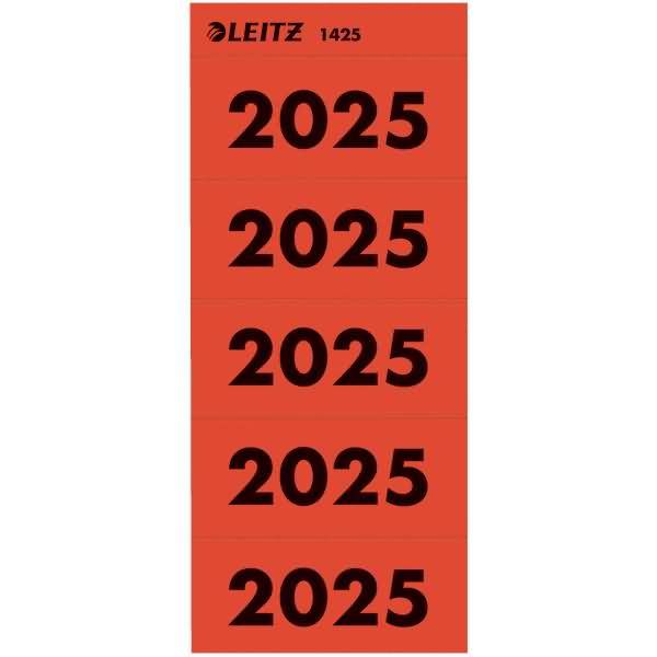 Inhaltsschild 2025 1425-25 rot 100Stück