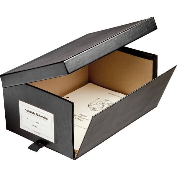 Urkundenkasten CLASSIC 1000500 1/2 Ordnerhöhe schwarz-1