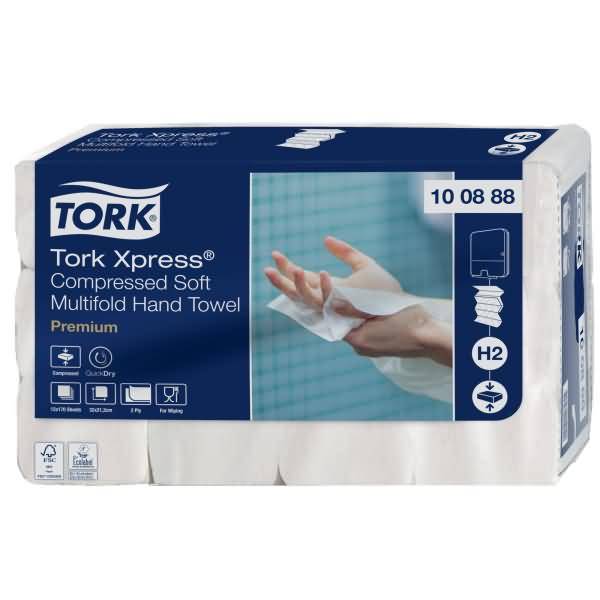 Papierhandtuch Express Premium 100888 H2 Interfold 2-lagig 32x21,2cm 12x170 Stück-0