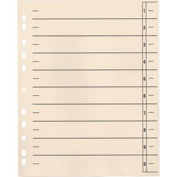 Trennblätter 24x30cm 190g 11f gel ch 100St - Artikel: 121009220