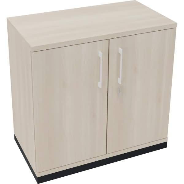 Flügeltürenschrank 2OH B800xT442xH781 anthrazit/Akazie