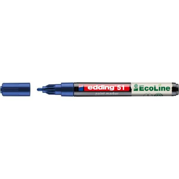 Lackmarker EcoLine 4-51-003 rund 1-2mm blau-0