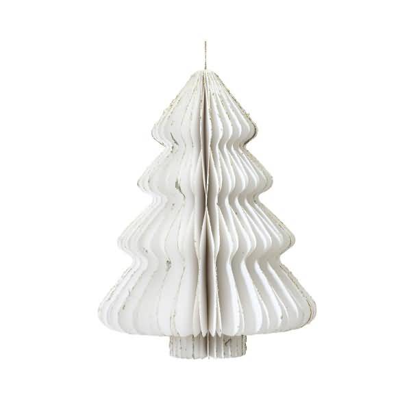 Weihnachtsbaum 709264 Papier 40x30cm weiß