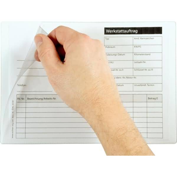 Magnettasche 9218-02985 A5quer transparent 5 Stück-0