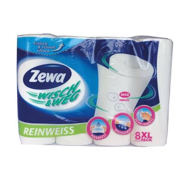 Zewa Küchenrolle Wisch+Weg 2lg. ws 8 Rl. 43220-0