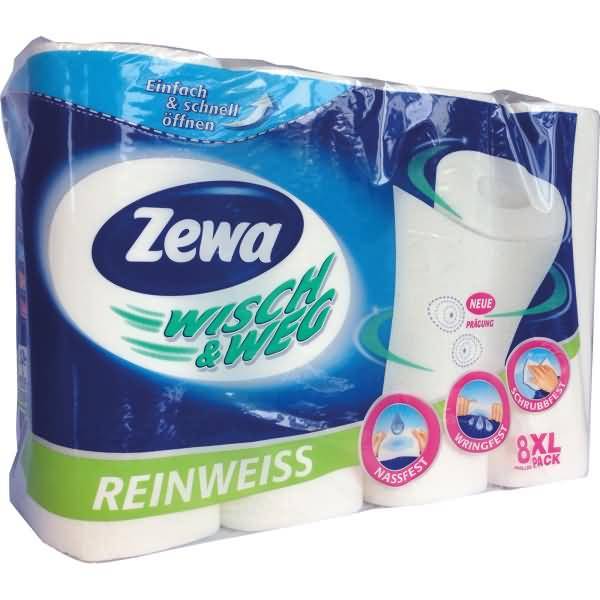 Zewa Küchenrolle Wisch+Weg 2lg. ws 8 Rl. 43220-1