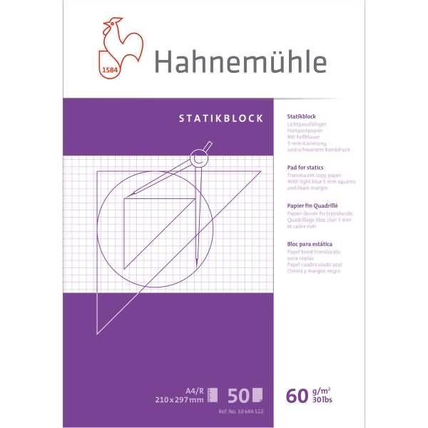 Statikblock 10644122 A6 60g 50 Blatt weiß-0
