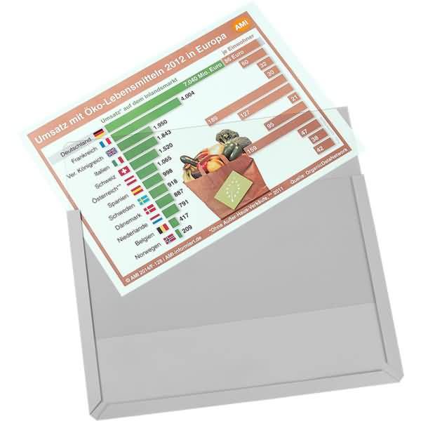Sichttasche Magnet 9218-01820-00 A4 quer transparent 10 Stück