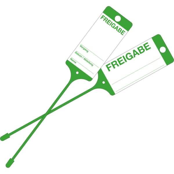 Warenanhänger 9219-00772 Freigabe grün 100 Stück