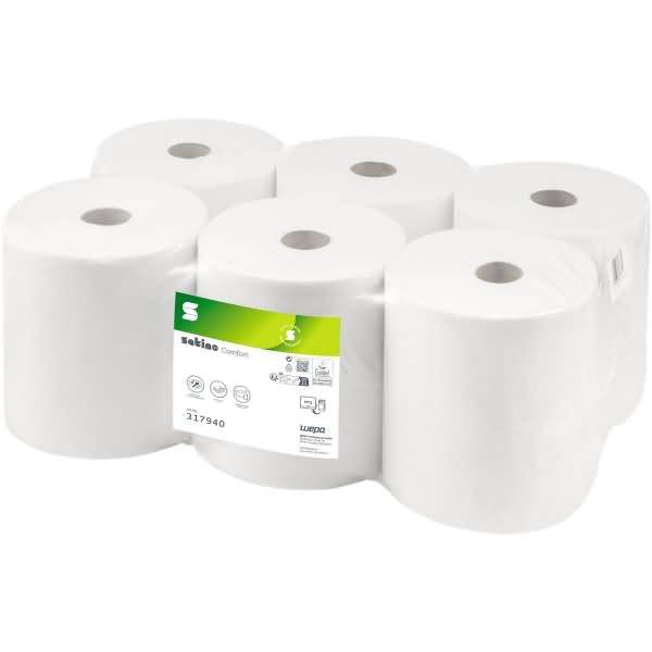 Handtuchrolle 317940 20,5cmx150m 2-lagig hochweiß 6 Rollen-0