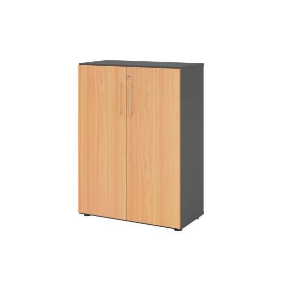 Regal 3OH Türe graphit/Buche