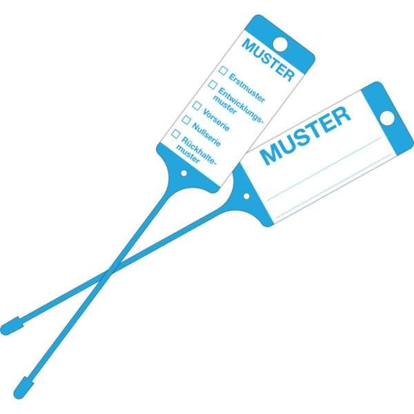 Warenanhänger 9219-00770 Muster blau 100 Stück-0