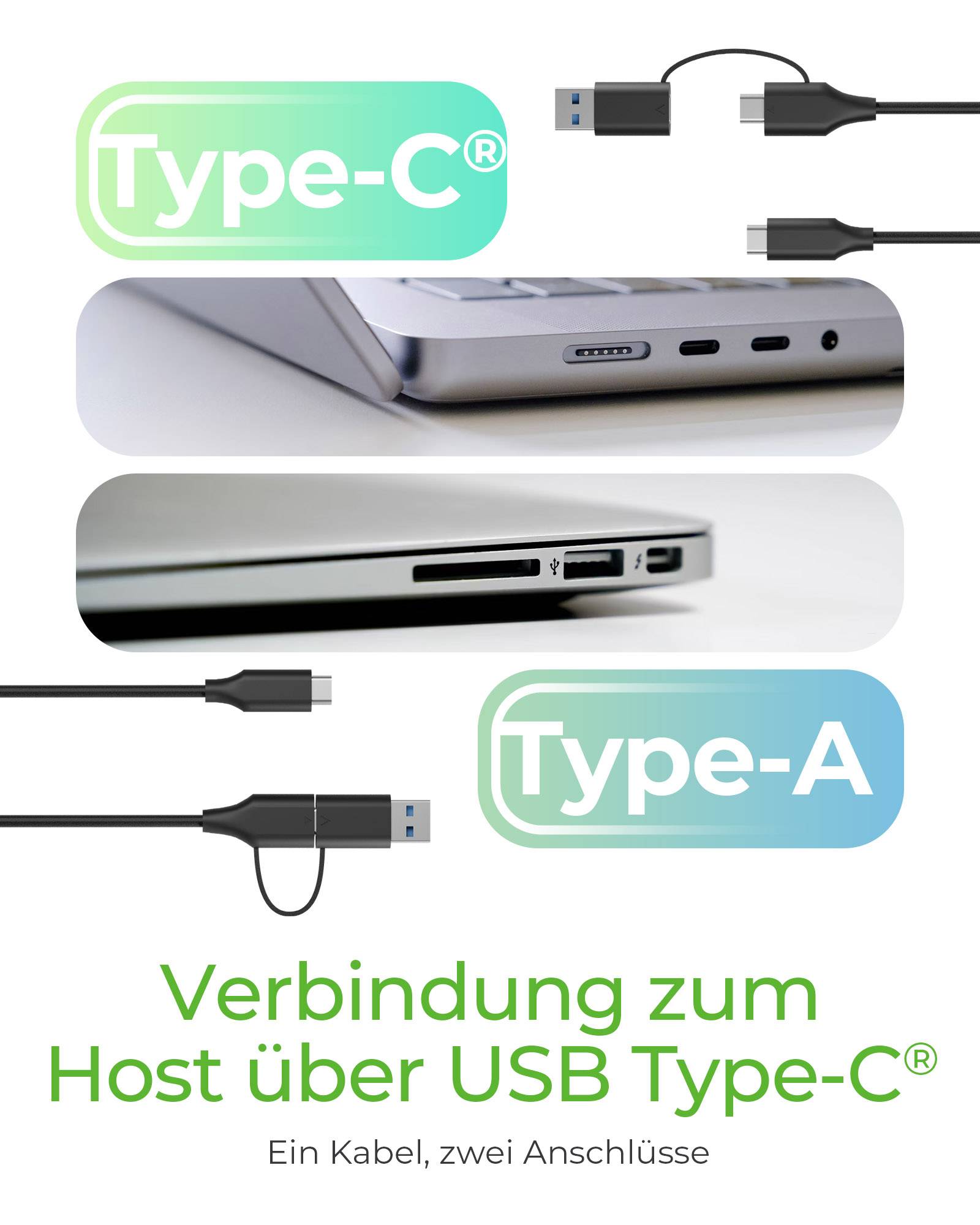 IB-201T-CU31,ext. 2.5" SATA Gehäuse, USB 3.2 Gen 2 bis zu 10 Gbit/s, Werkzeuglos, Kunststoff, Schwarz-4