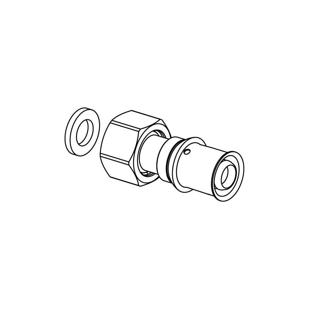 UPONOR S-Press PLUS Verschraubung, IG 16, G1/2", SN, 1 Stk.-1