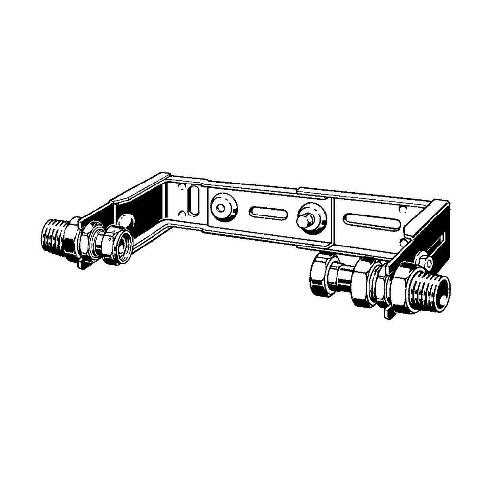 Viega Easytop Wasserzählerbügel 2230.70, Qn 2,5 x R 1" 1", Siliziumbronze-1