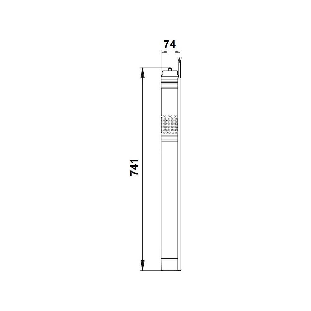 Grundfos Unterwasserpumpe SQ 5-70, 1,85kW max. Arbeitsdruck 15 bar, Volumenstrom 5m3/h, Kabel 30m-2