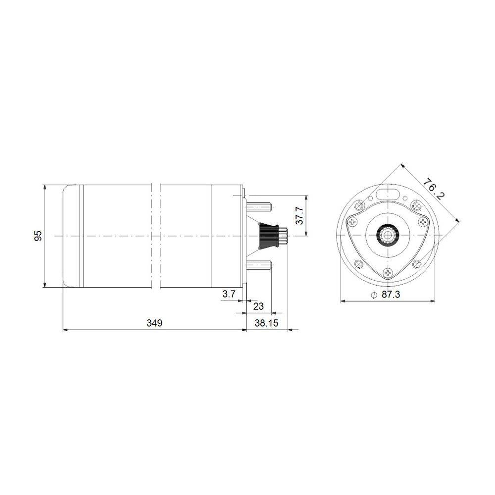 Grundfos Unterwassermotor MS402, 1,5kW 1x230V 50Hz Motordurchmesser 4" ohne Kabel-2