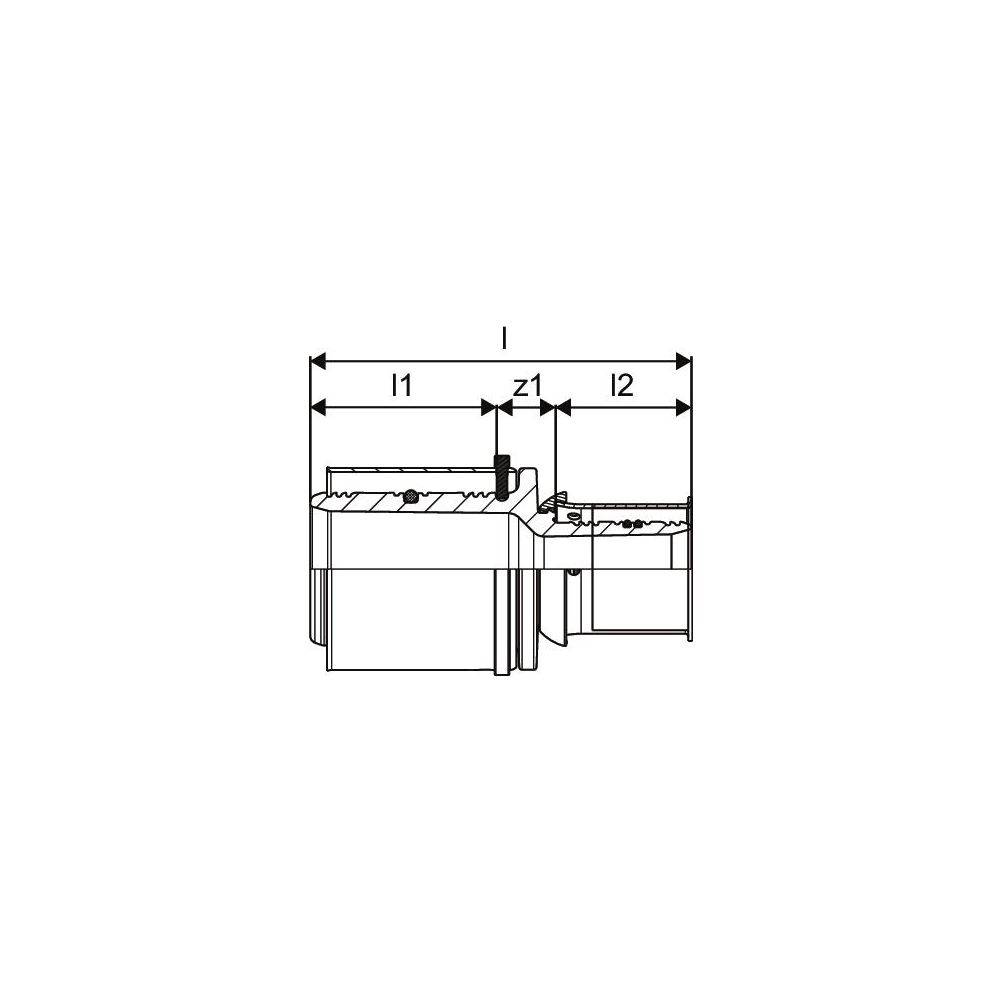 UPONOR S-Press Kupplung, reduziert, PPSU, 40-32, 1 Stk.-2