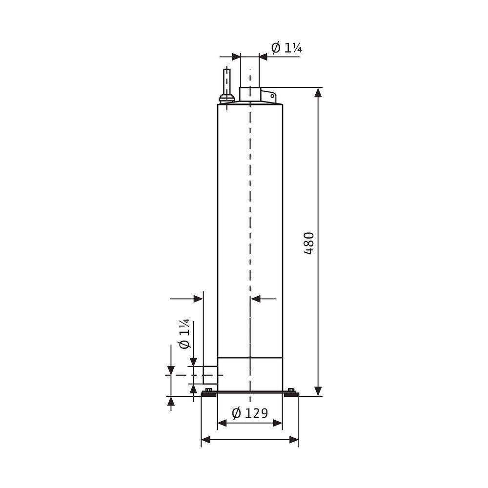 Wilo Unterwassermotor-Pumpe Plug & Pump Sub TWI 5-SE-304 EM, Rp 1¼, 230 V, 550 W, 1 Stk.-1