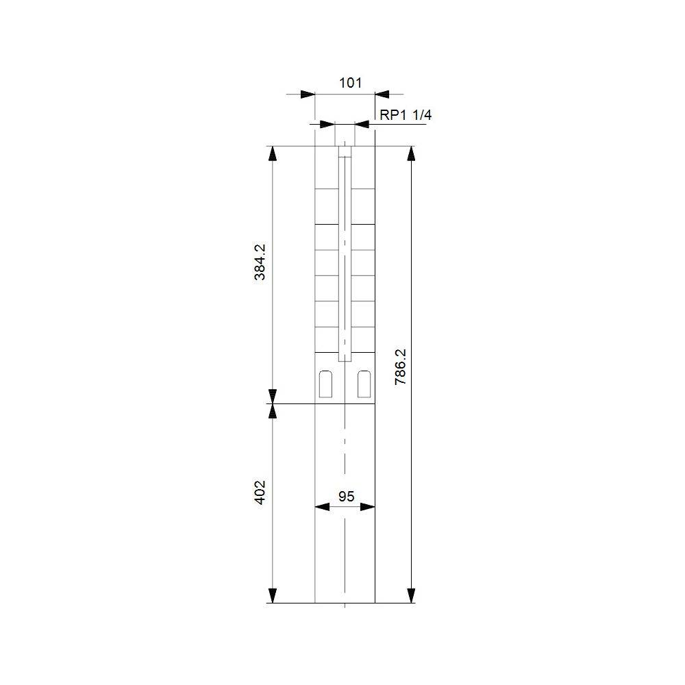 Grundfos Unterwasserpumpe SP1A-9, 3x380-415V 0,37kW 15 bar, Volumenstrom 1m3/h, Einschaltart DOL m. Stecker u.-2
