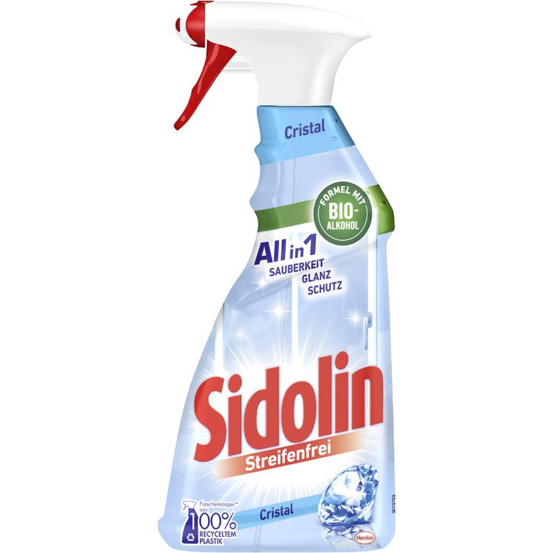 Sidolin Glasreiniger All in 1 Cristal, 500 ml Sprühflasche-0