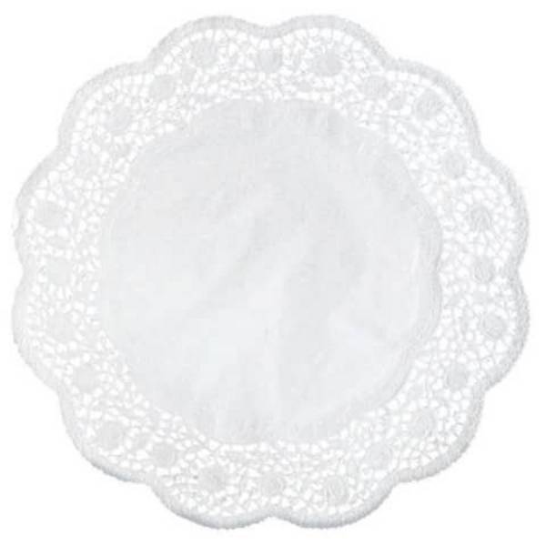 Tortenspitzen, Ø36cm, Rose, 6 Stück, weiß DEMMLER 36211006