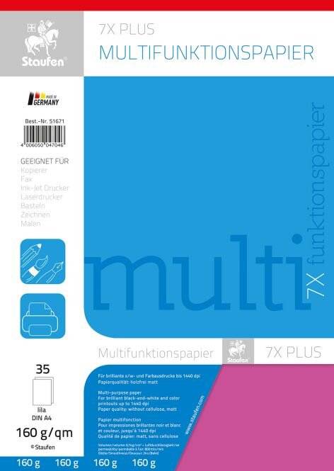 Multifunktionspapier A4 160g/qm VE=25 Blatt lila-1