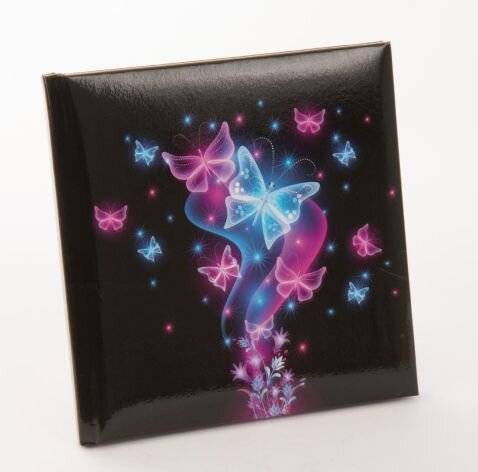 Poesiealbum Schmetterling - 16,5 x 16,5 cm 96 Seiten.-1