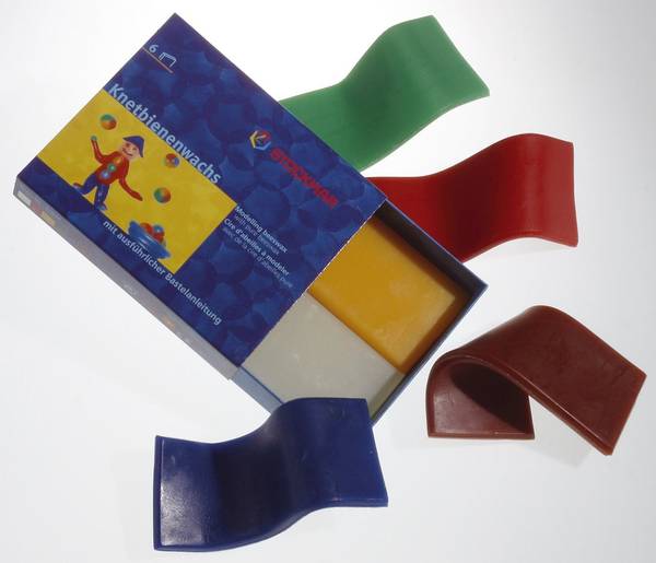 Knetbienenwachs - 6 Farben - 100 x 40