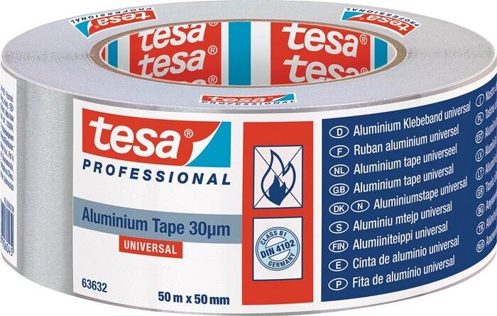 Aluminiumklebeband Univ.63632 m.Liner L.50m B.50mm Rl.TESA-2