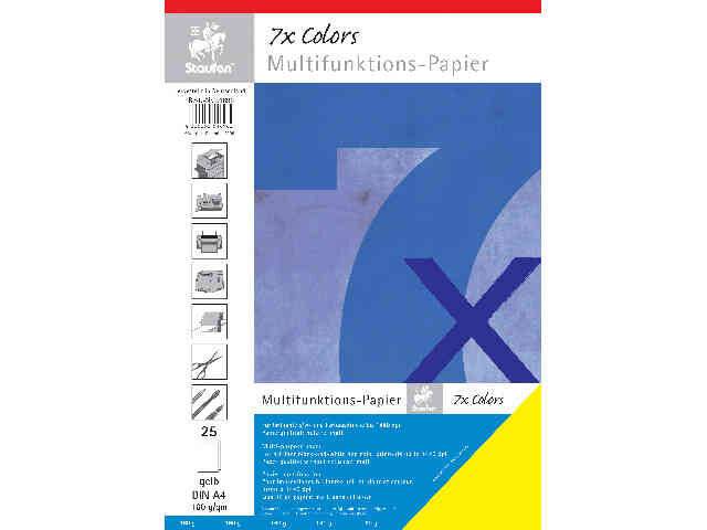 Staufen Multifunktionspapier A4 gelb 160g 25Bl./Packung - Normal/Kopierpapier --2