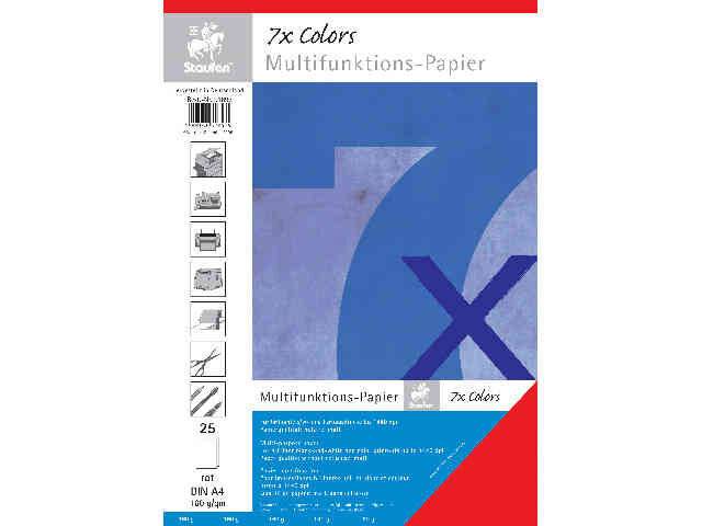 Staufen Multifunktionspapier A4 rot 160g 25Bl./Packung - Normal/Kopierpapier - 1-2