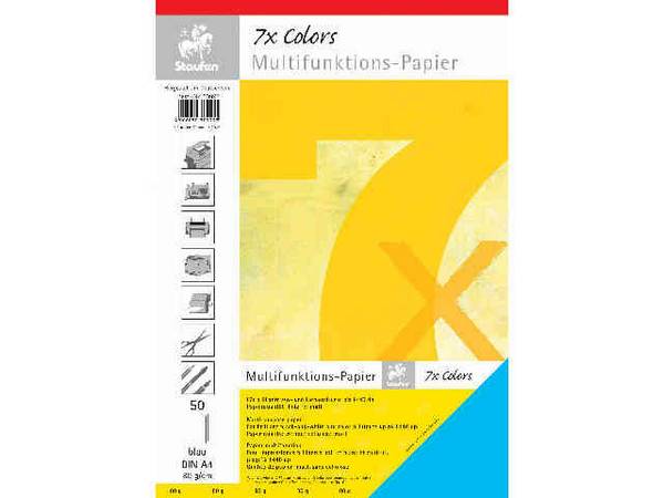Staufen Multifunktions- Papier 7X A4 80g bl 50Bl. 734050993