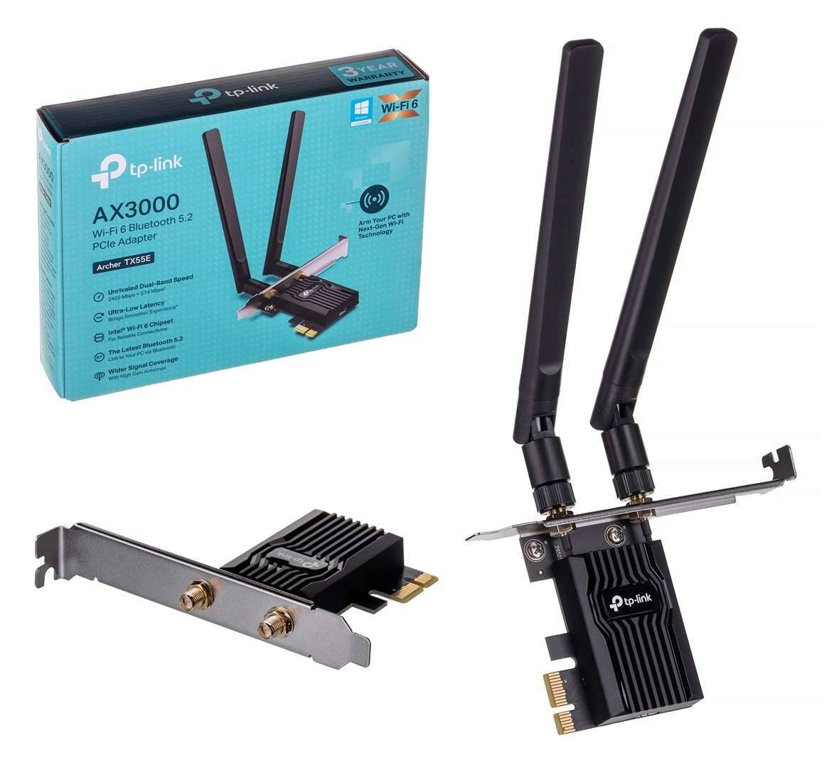 TP-LINK ARCHER TX55E - Kabellos - PCI Express - WLAN / Bluetooth - Wi-Fi 6 (802.-0