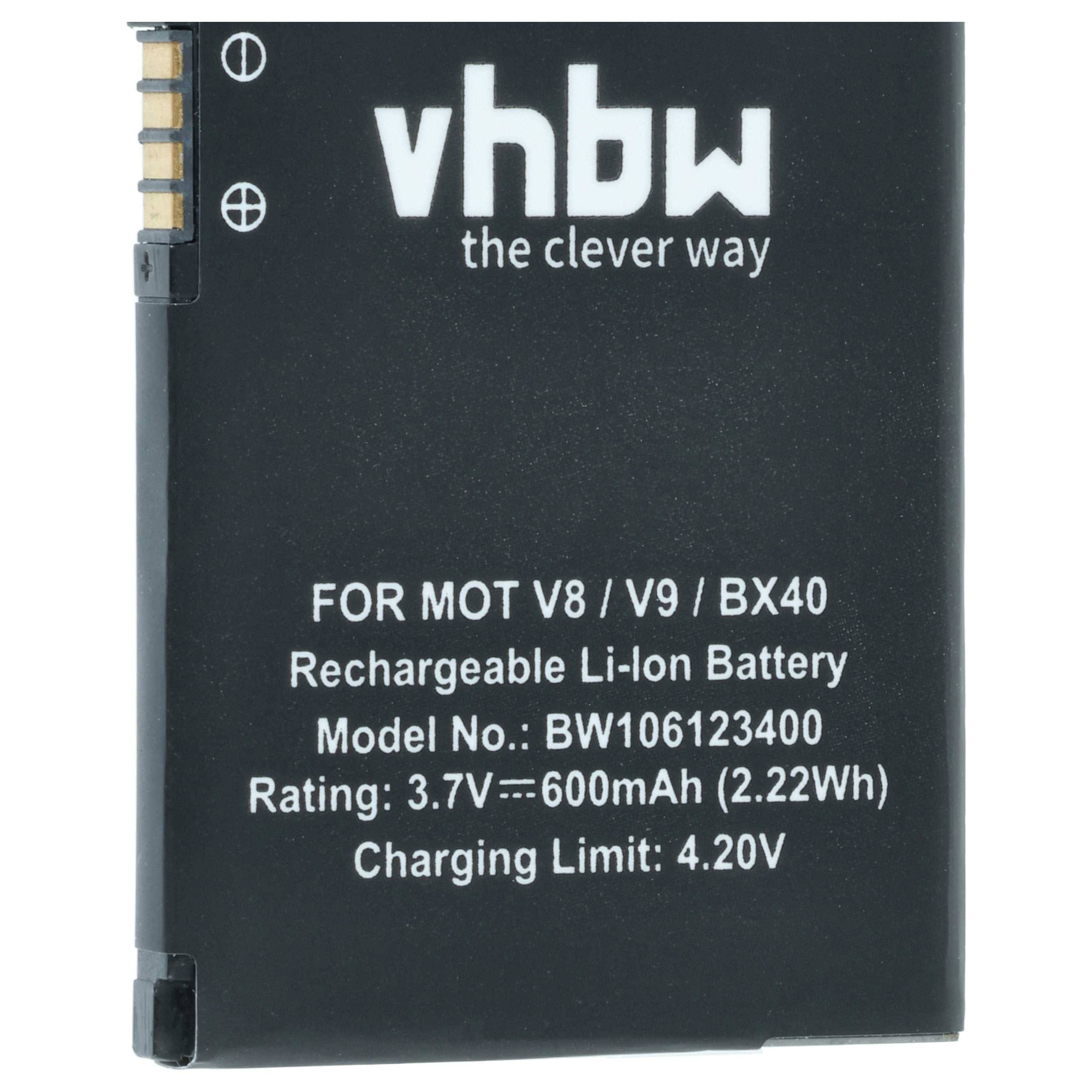 vhbw Akku kompatibel mit Motorola RAZR2 | RAZR2 V8, RAZR2 V8 LUXURY, RAZR2 V9M, RAZR2 V9X, Q9h Handy Smartphone Telefon-3