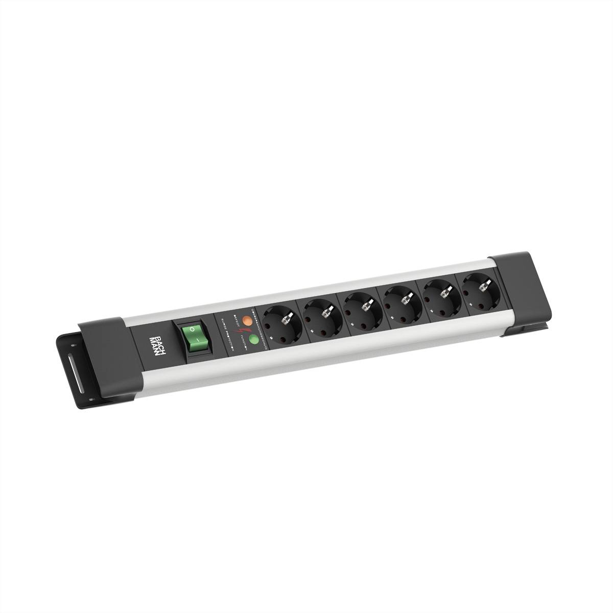 BACHMANN CONNECTUS 6xCEE7/3, 1xSPD 1xSchalter 2,0m CEE7/7 Grau-0