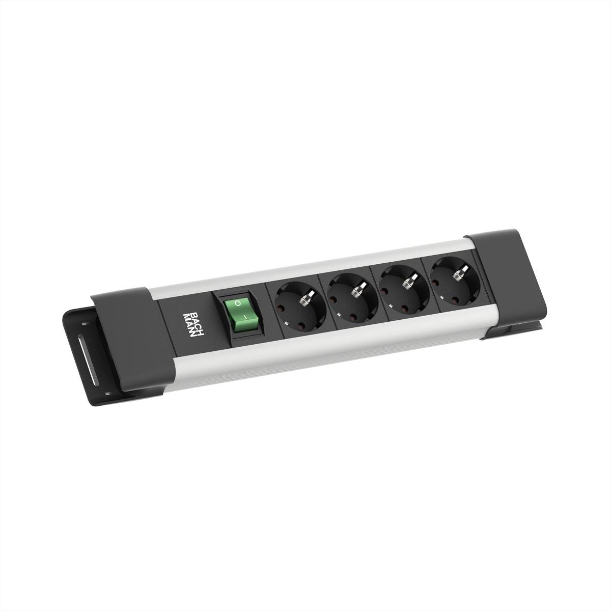BACHMANN CONNECTUS 4xCEE7/3, 1xSchalter 2,0m CEE7/7 Grau-0