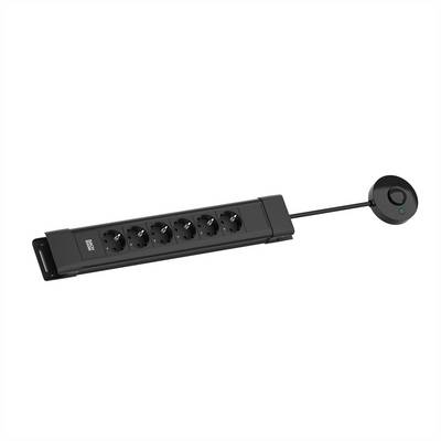 BACHMANN CONNECTUS 6xCEE7/3, 1xFerntaster 2,0m CEE7/7 Schwarz-0