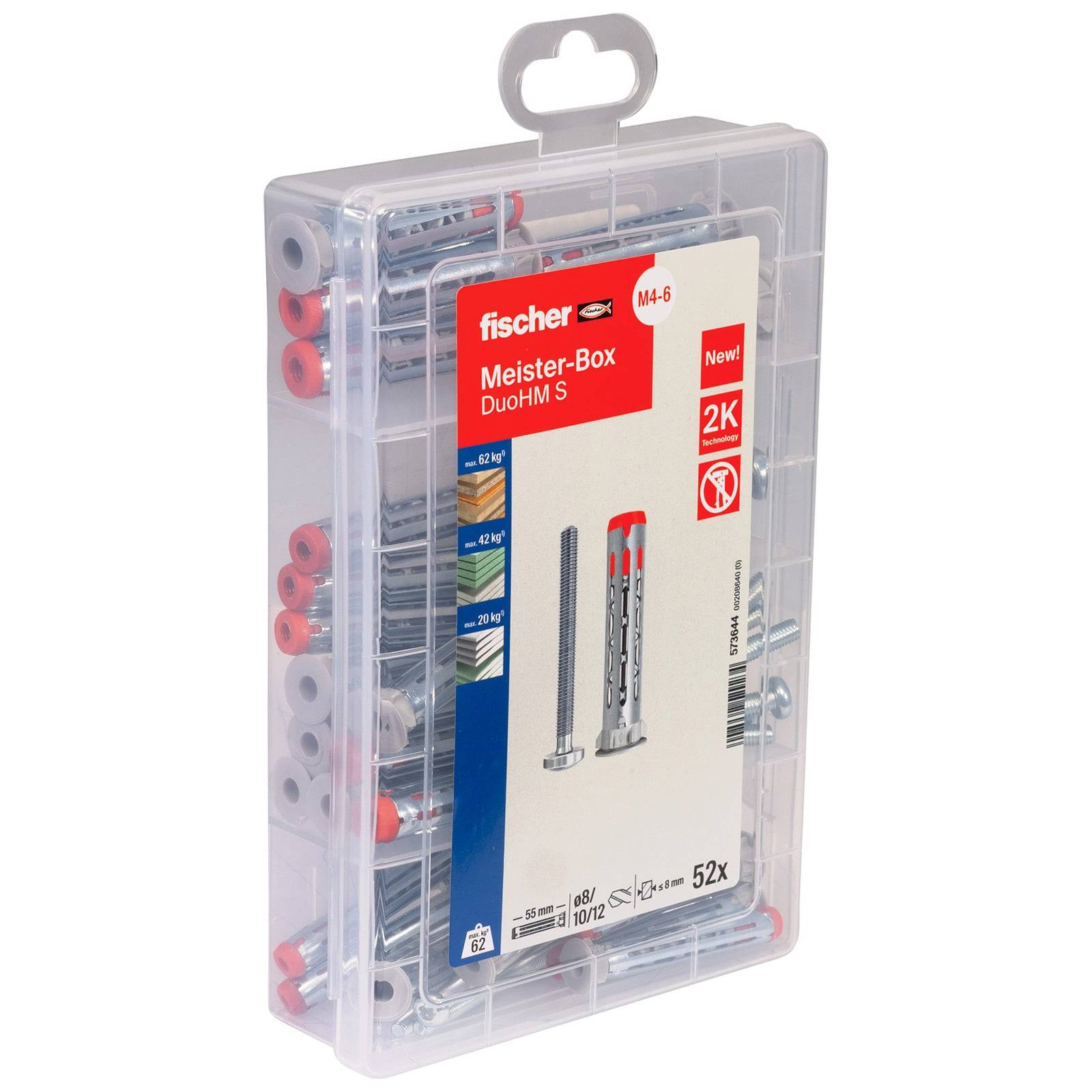 fischer 573644 MeisterboX DuoHM TX Hohlraumdübel 52 St.-0