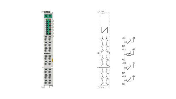 Beckhoff EL3214 EtherCAT-Klemme 4-Kanal-Analog-Eingang Temperatur