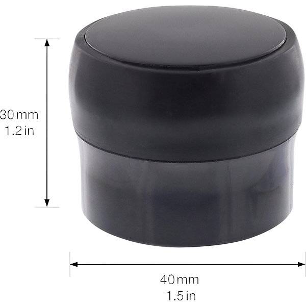 Bodentürstopper Ø 40 mm VE 4 Stk 30 mm schwarz. Wagner System GmbH 83137649-1