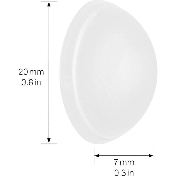 Wandpuffer Beutel / Karte Ø 20 mm 10 Stk Höhe 7 mm satiniert. Wagner System GmbH 83144249-2