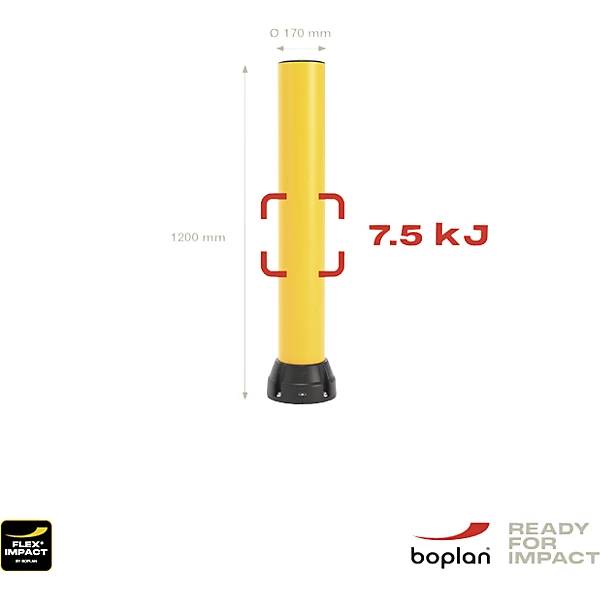 Rammschutz-Poller 170B Höhe 1200 mm gelb. Boplan 83564349-1